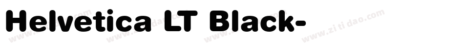Helvetica LT Black字体转换